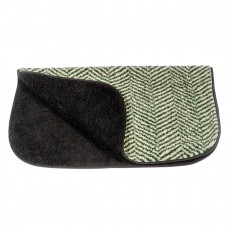 Danish Design Herringbone Fleece Blanket (Green)