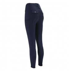 Woof Wear Ladies Vision Riding Tights - Full Seat (Navy)