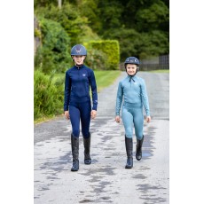 Woof Wear Young Rider Pro Riding Tights - Full Seat (Mineral Blue)