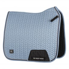 Woof Wear Herringbone Dressage Saddle Cloth (Steel Blue)