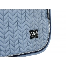 Woof Wear Herringbone Dressage Saddle Cloth (Steel Blue)