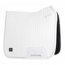 Woof Wear Herringbone Dressage Saddle Cloth (White)