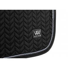 Woof Wear Herringbone Close Contact Saddle Cloth (Black)