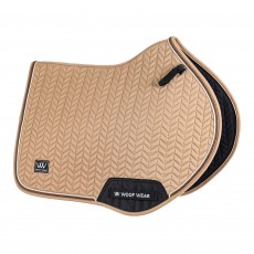 Woof Wear Herringbone Close Contact Saddle Cloth (Caramel)