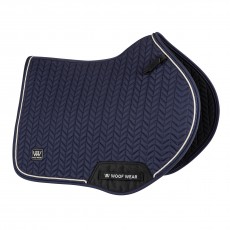 Woof Wear Herringbone Close Contact Saddle Cloth (Navy)