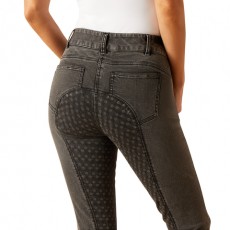 *OUTLET* Ariat Women's Halo B Denim Full Seat Breeches (Grey Rinse)