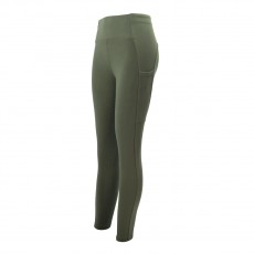 Woof Wear Ladies Winter Riding Tights - Full Seat (Olive)