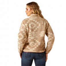 Ariat Women's Berber Snap Front Sweatshirt (Lone Ridge Print)