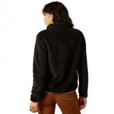 Ariat Women's Berber Snap Front Sweatshirt (Black)