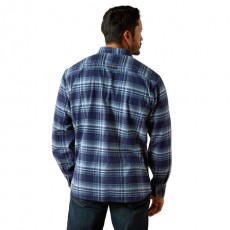 Ariat Men's Rebar Flannel DuraStretch Work Shirt (Monument)