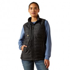 Ariat Women's Rebar Cordura Ripstop Lightweight Insulated Gilet (Black)