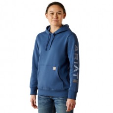 Ariat Women's Rebar Graphic Hoodie (Ensign Blue/Endless Sky)