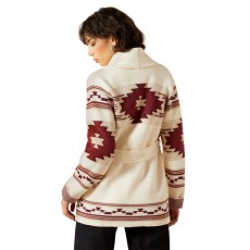 Ariat Women's Westward Wrap Sweater (Cream Southwest Print)