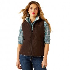 Ariat Women's Dilon 2.0 Reversible Insulated Gilet (Mole)