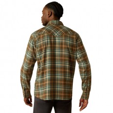 Ariat Men's Henry Retro Fit Western Shirt (Dark Green)