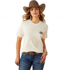 Ariat Women's Bull Horns T-Shirt (Natural)
