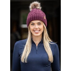 Woof Wear Cable Beanie (Plum)