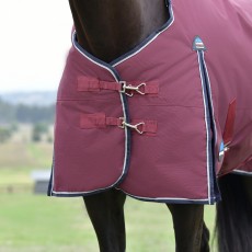 Weatherbeeta Comfitec Essential Standard Neck Turnout 0g (Navy/Burgundy)