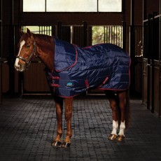 Weatherbeeta Comfitec 210d Channel Quilt Stable Combo 220g (Navy/Burgundy)