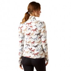 Ariat Women's Lowell 3.0 1/4 Zip Baselayer (Painted Ponies Print)