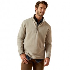 Ariat Men's Wilford 1/2 Zip Sweatshirt (Flint Grey Heather)