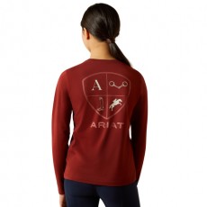 Ariat Youth Eq Icons T-Shirt (Madder Brown)