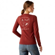 Ariat Women's Eq Icons T-Shirt (Madder Brown)