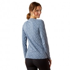 Ariat Women's Hardware Print T-Shirt (China Blue)