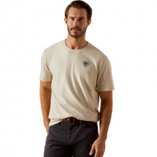 Ariat Men's BV Logo T-Shirt (Khaki Heather)