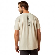 Ariat Men's BV Logo T-Shirt (Khaki Heather)