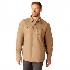 Ariat Men's Rebar Canvas Shirt Jacket (Khaki)