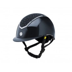 EQx Kylo Riding Helmet Standard Peak (Navy Gloss Crystal/Silver) MIPS