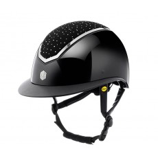 EQx Kylo Riding Helmet Wide Peak Peak (Black Gloss Crystal/Chrome) MIPS