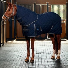 Weatherbeeta ComfiTec 1000d Diamond Quilt Detach a Neck Stable Rug 220g (Navy/Charcoal)