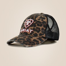 Ariat Womens Embossed Logo Cheetah Print Cap (Cheetah/Black)