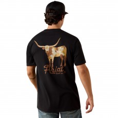 Ariat Mens Cowmooflage Short Sleeve T Shirt (Black) Ariat Mens Cowmooflage Short Sleeve T Shirt (Black)