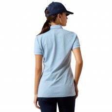 Ariat Womens Bandera 1/4 Zip Short Sleeve Polo (St. Tropez)