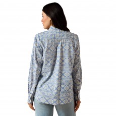 Ariat Womens Billie Jean Long Sleeve Shirt (Ashleigh Blue Crystal Southwest)
