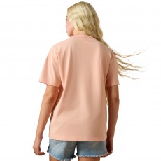 Ariat Womens Cowgirl At Heart Short Sleeve T Shirt (Tropical Peach)