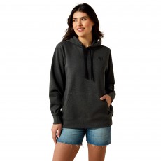 Ariat Womens Logo 2.0 Hood (Charcoal Heather)