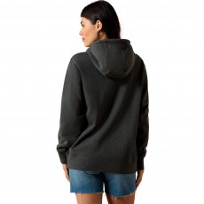 Ariat Womens Logo 2.0 Hood (Charcoal Heather)