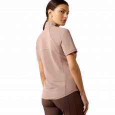 Ariat Womens Soquel 1/4 Zip Short Sleeve Baselayer (Antler)