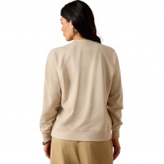 Ariat Womens Victoria Sweatshirt (Khaki Heather)