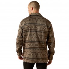 *OUTLET* Ariat Men's Caldwell Printed Shirt Jacket (Beige)