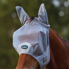 Weatherbeeta ComFiTec Fine Mesh Fly Mask With Ears (Grey)
