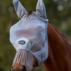 Weatherbeeta ComFiTec Fine Mesh Fly Mask With Ears & Tassels (Grey) Weatherbeeta ComFiTec Fine Mesh Fly Mask With Ears & Tassels (Grey)