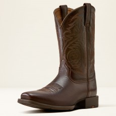 Ariat Men's Sport Herdsman Western Boot (Burnished Chocolate) Ariat Men's Sport Herdsman Western Boot (Burnished Chocolate)