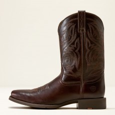 Ariat Men's Sport Herdsman Western Boot (Burnished Chocolate) Ariat Men's Sport Herdsman Western Boot (Burnished Chocolate)