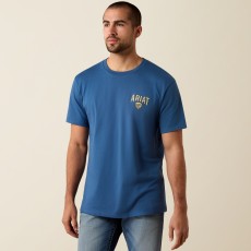 Ariat Mens Lone Longhorn Short Sleeve T Shirt (Grisalle) Ariat Mens Lone Longhorn Short Sleeve T Shirt (Grisalle)