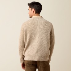 Ariat Mens Heddon Sweater (Oatmeal Heather) Ariat Mens Heddon Sweater (Oatmeal Heather)